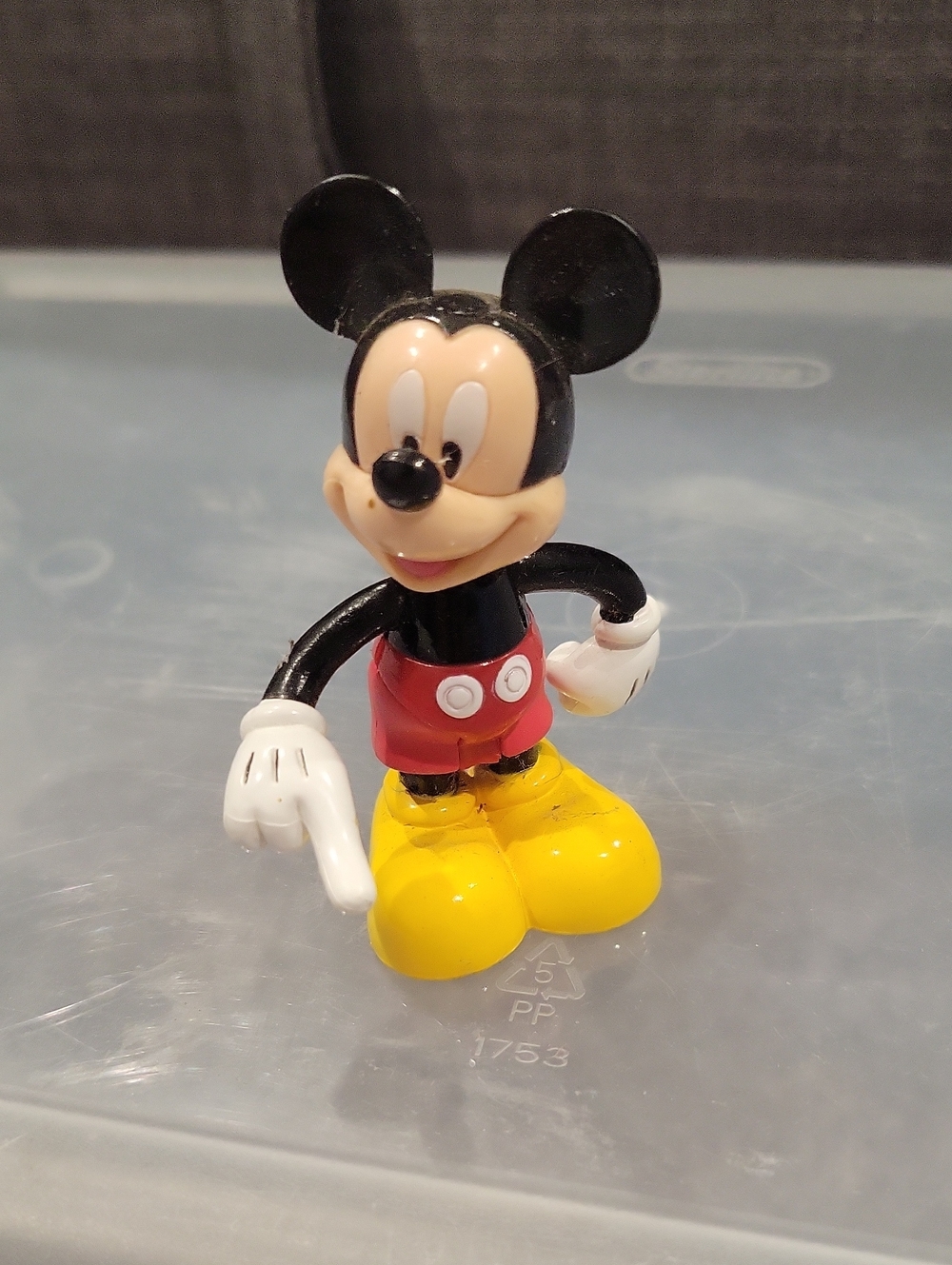 Disney Classic Mickey Mouse Figurine in Black, Red & Yellow